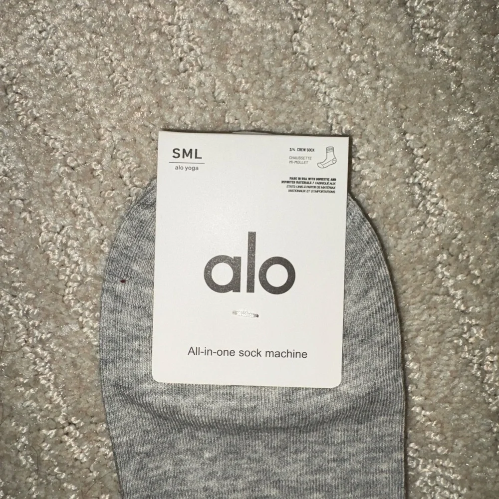 Alo Unisex Half Crew Sock 5 Pack - Picture 3 of 4